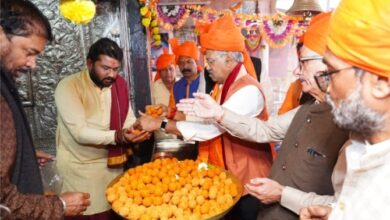 Photo of संस्कृति मंत्री श्री बृजमोहन ने श्री रामलला के प्राण प्रतिष्ठा के अवसर पर राजधानी रायपुर के विभिन्न धार्मिक स्थलों में की पूजा-अर्चना